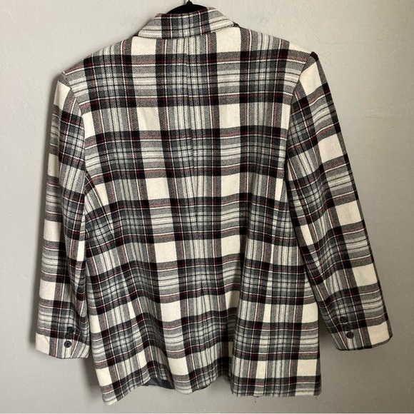 Vintage Plaid Blazer Size 14 Petite - Picture 4 of 4